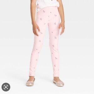 Cat & Jack Girl’s Light Pink Floral Leggings Size XL NWT